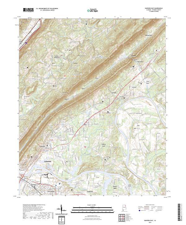 USGS Topographic Map – Gadsden East
