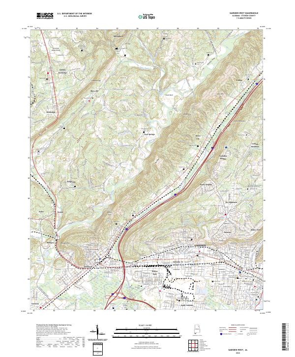 USGS Topographic Map – Gadsden West