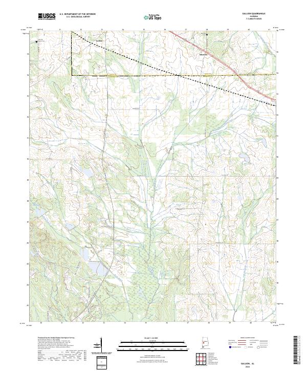 USGS Topographic Map – Gallion
