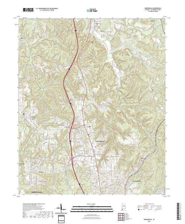 USGS Topographic Map – Gardendale