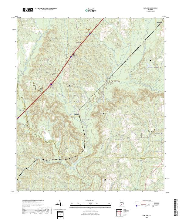 USGS Topographic Map – Garland
