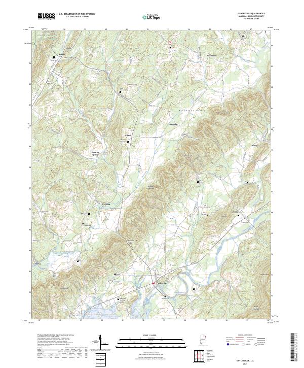 USGS Topographic Map – Gaylesville