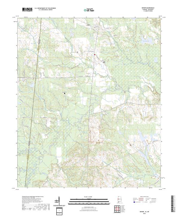 USGS Topographic Map – Geiger