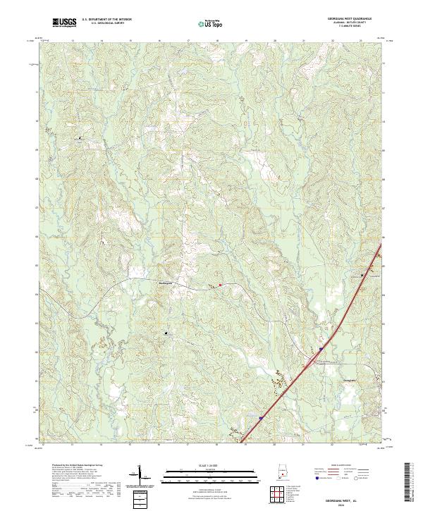 USGS Topographic Map – Georgiana West