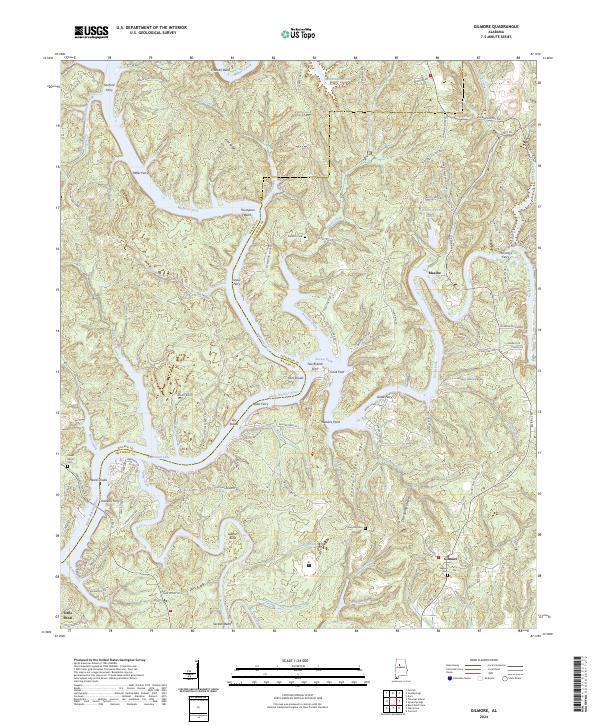 USGS Topographic Map – Gilmore