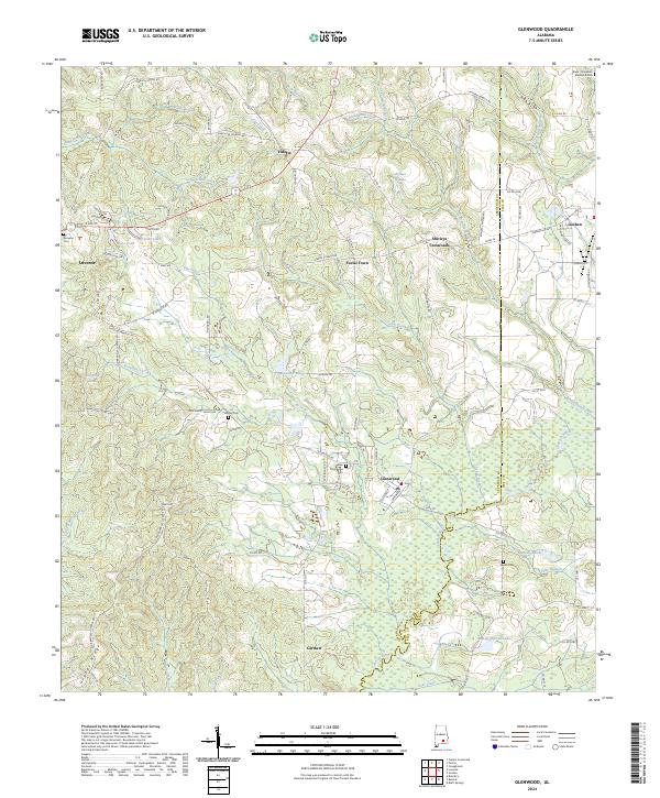 USGS Topographic Map – Glenwood