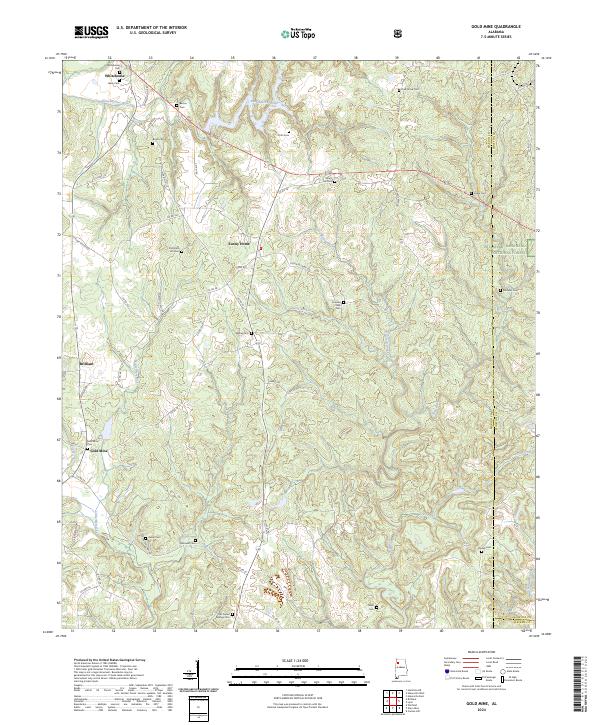 USGS Topographic Map – Gold Mine
