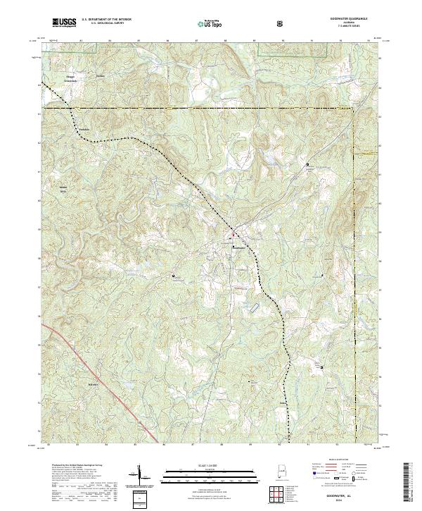 USGS Topographic Map – Goodwater