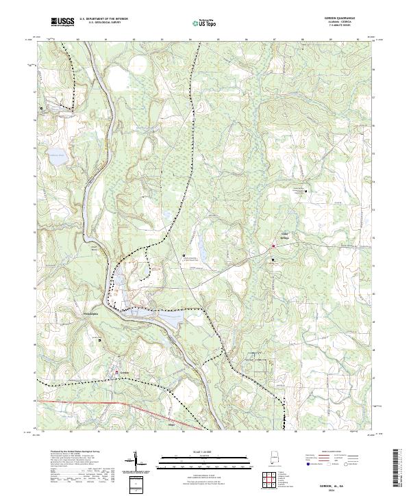 2024 Map of Gordon, 2024 Print