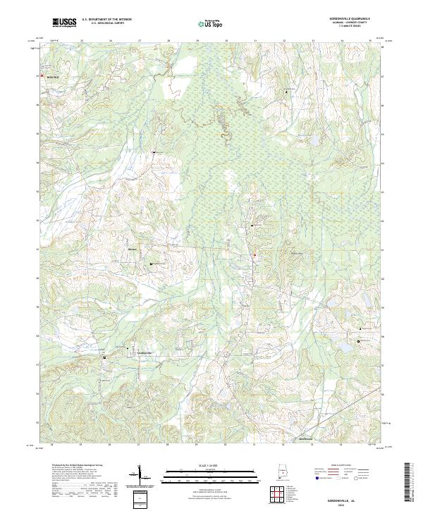USGS Topographic Map – Gordonsville