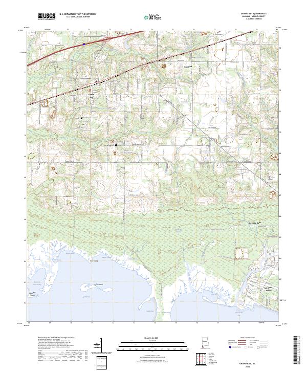 USGS Topographic Map – Grand Bay