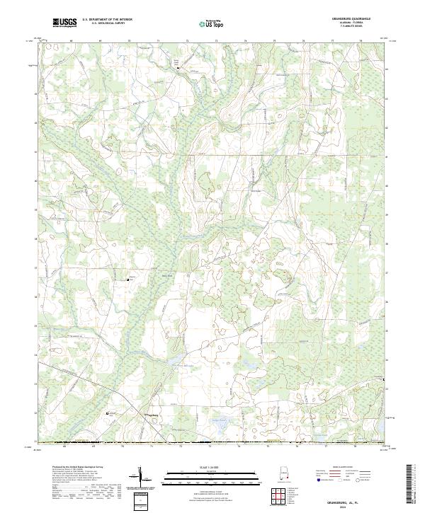 USGS Topographic Map – Grangeburg