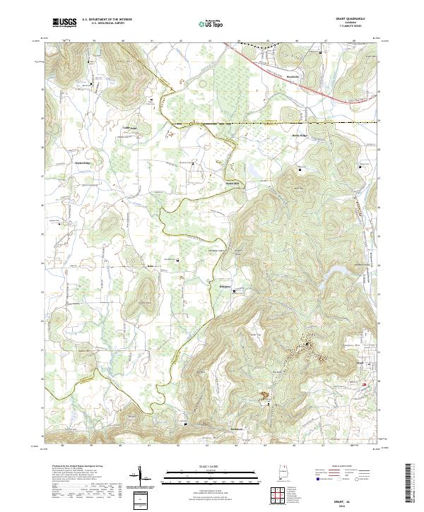USGS Topographic Map – Grant