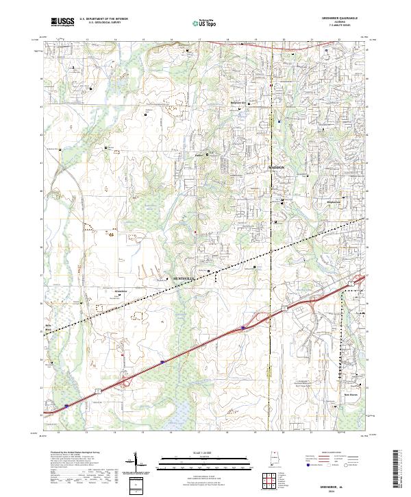 USGS Topographic Map – Greenbrier
