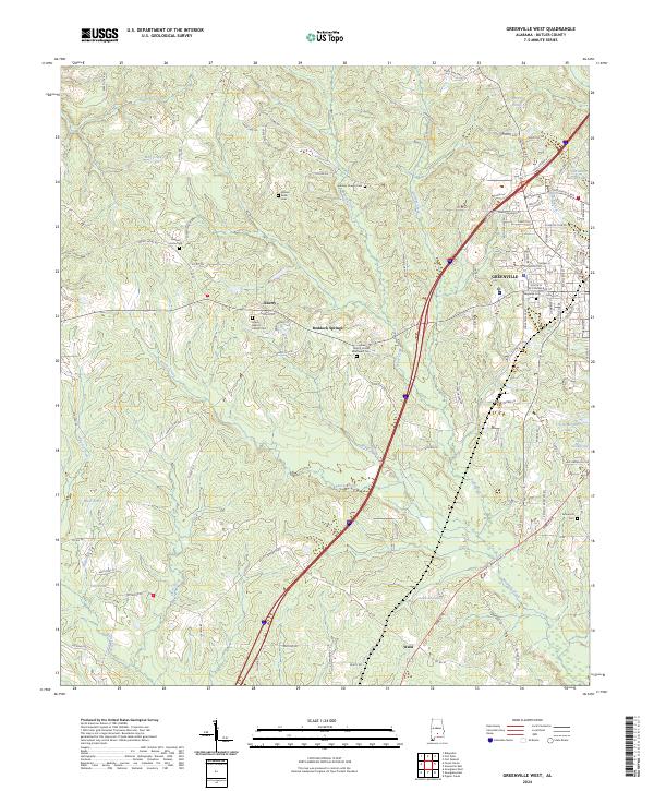 USGS Topographic Map – Greenville West