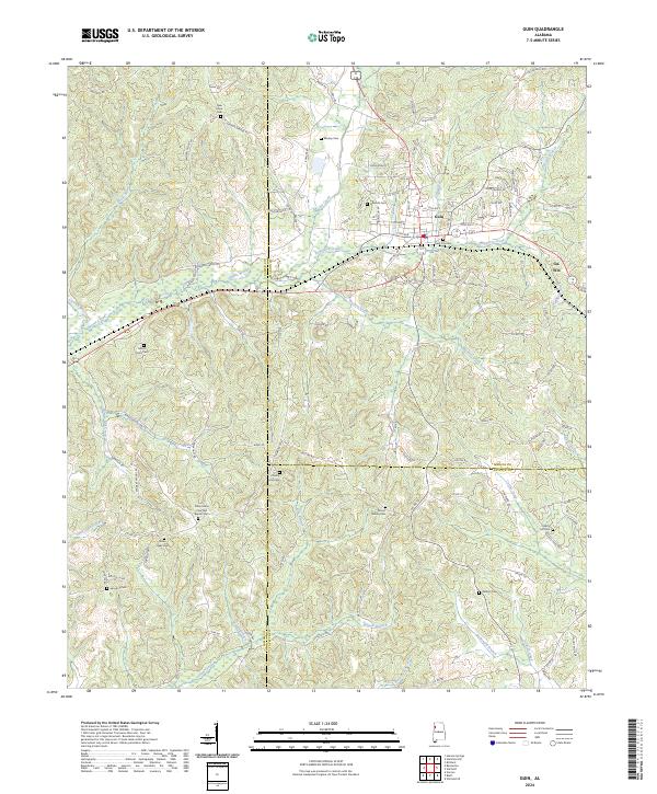 USGS Topographic Map – Guin