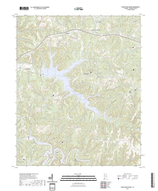USGS Topographic Map – Guinn Cross Roads