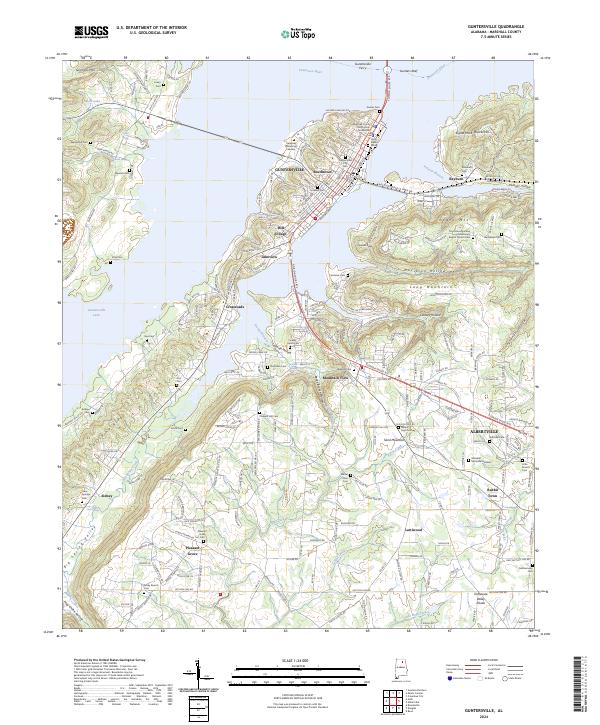 USGS Topographic Map – Guntersville