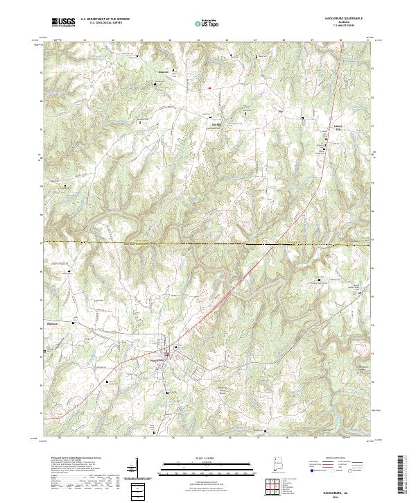 USGS Topographic Map – Hackleburg