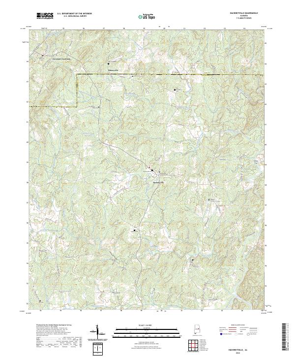 USGS Topographic Map – Hackneyville