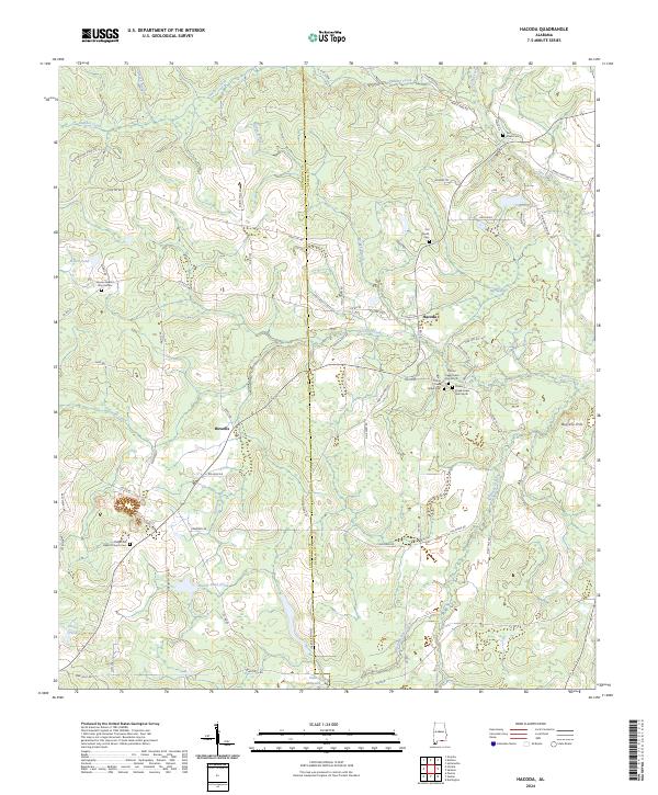 USGS Topographic Map – Hacoda