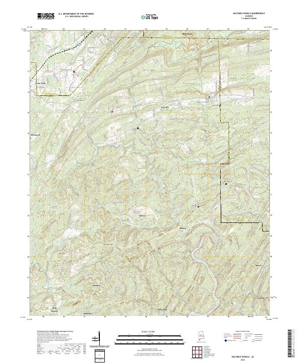 USGS Topographic Map – Halfmile Shoals
