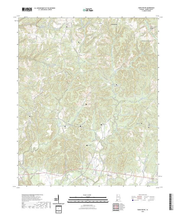 USGS Topographic Map – Hamilton NE
