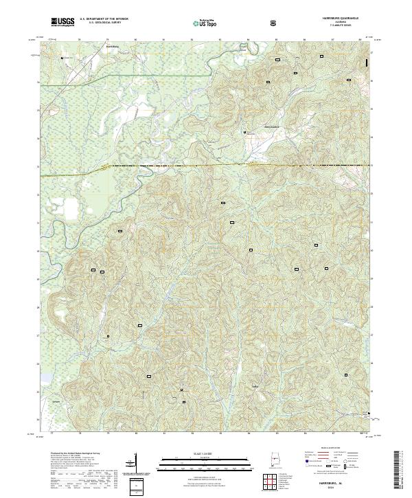 USGS Topographic Map – Harrisburg