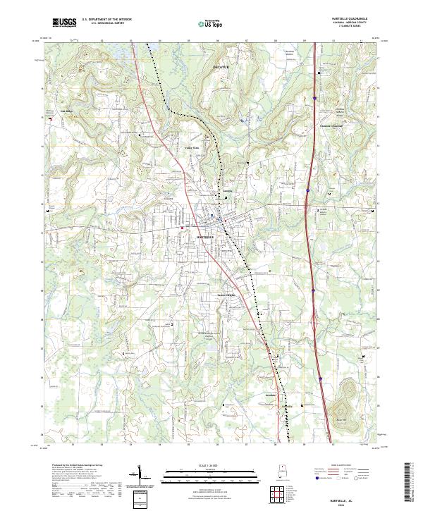 USGS Topographic Map – Hartselle