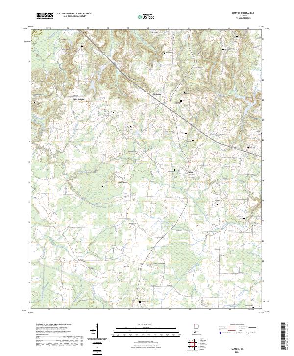 USGS Topographic Map – Hatton