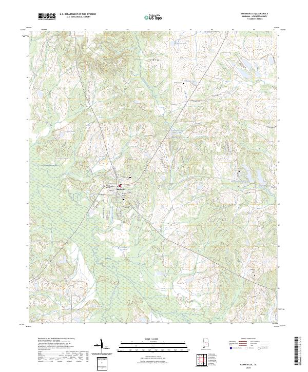 USGS Topographic Map – Hayneville