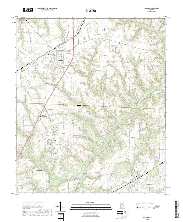 USGS Topographic Map – Headland