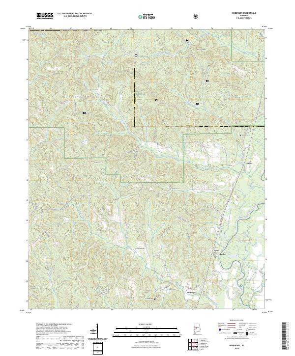 USGS Topographic Map – Heiberger