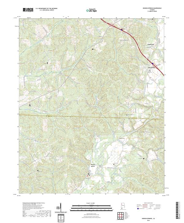 USGS Topographic Map – Henson Springs