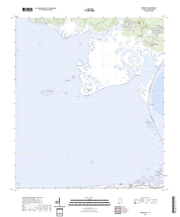 USGS Topographic Map – Heron Bay