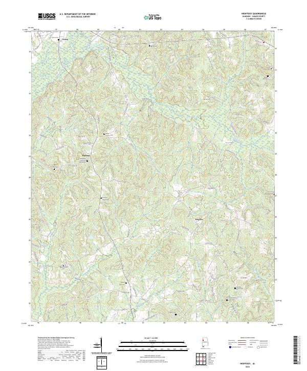 USGS Topographic Map – Hightogy
