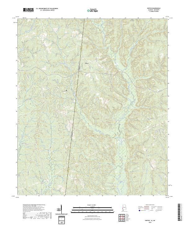 USGS Topographic Map – Hinton