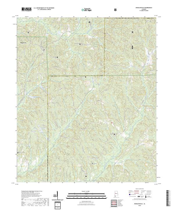 USGS Topographic Map – Hogglesville