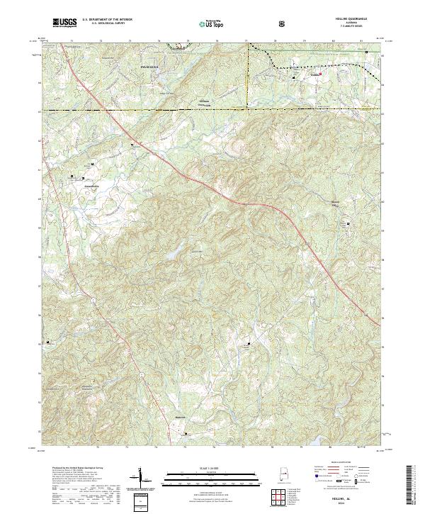 USGS Topographic Map – Hollins
