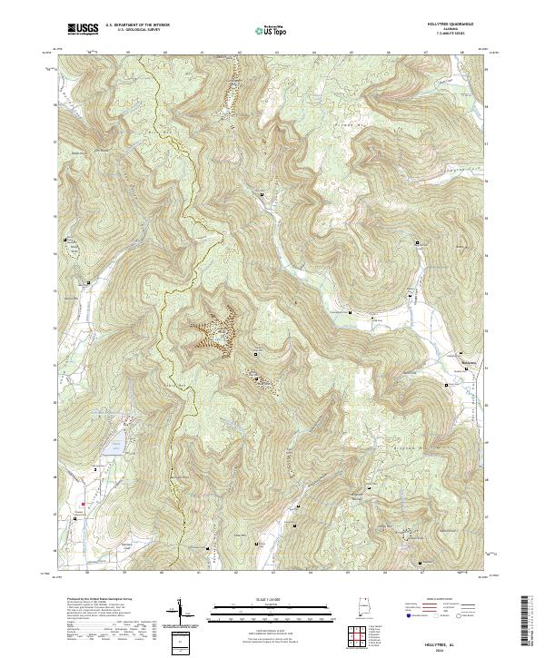 USGS Topographic Map – Hollytree