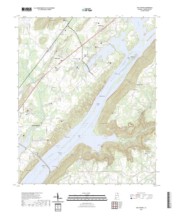 USGS Topographic Map – Hollywood