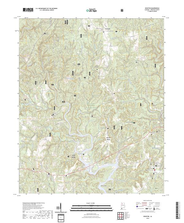 USGS Topographic Map – Houston