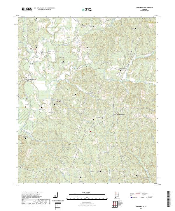 USGS Topographic Map – Hubbertville