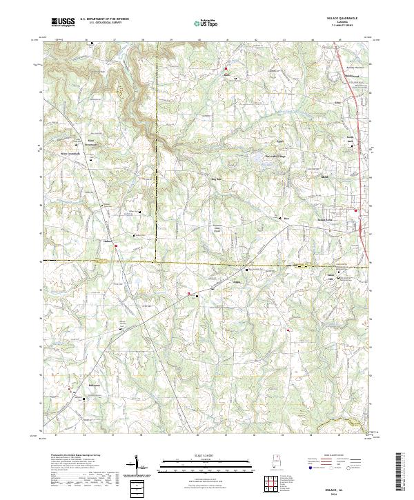 USGS Topographic Map – Hulaco