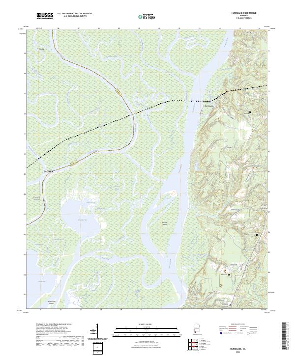 USGS Topographic Map – Hurricane