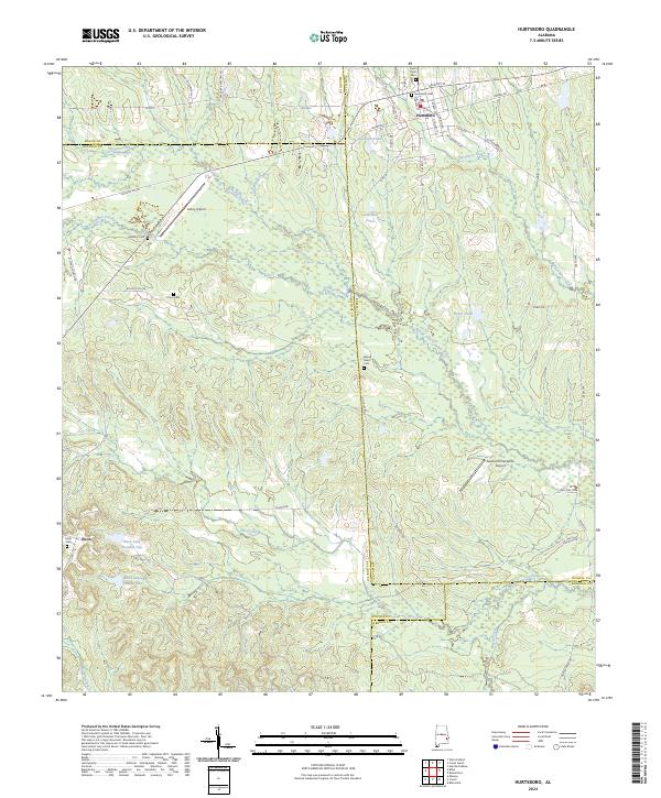USGS Topographic Map – Hurtsboro