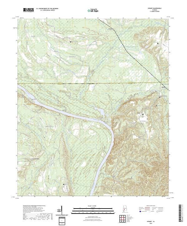 USGS Topographic Map – Hybart