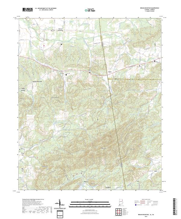 USGS Topographic Map – Indian Mountain