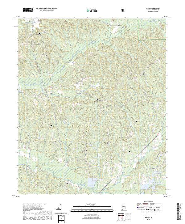 USGS Topographic Map – Ingram