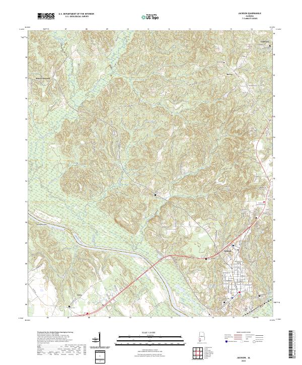 USGS Topographic Map – Jackson
